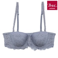 BSC Lingerie ชุดชั้นในลูกไม้เซ็กซี่ มีโครง Wire Bra รุ่น BB4393 GYBE เสื้อชั้นใน