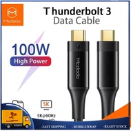 Mcdodo CA-876 Thunderbolt 3.0 Cable 0.8M (USB-C to USB-C) Supports 100W Charging / 40Gbps Data Trans