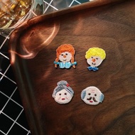 【迷你燙貼/胸章 | 人物系列 】 小女孩 小男孩 呀嬤 呀公