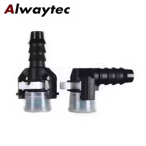NW3 NW4 Car Water Hose Connector D12-ID8-90/180 Degree L Type Fuel Pipe Quick Fitting for Auto