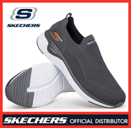 SKECHERS_Gowalk-LITES-รองเท้าผู้ชายรองเท้าลำลองผู้ชายรองเท้ากีฬาผู้ชายรองเท้าวิ่งแฟชั่นสีเทา