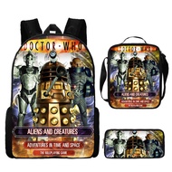 Titan Clockman Backpack-57cm Monitor Wars Toiletman Student Backpack Cartoon Boy Backpack Three-Piec