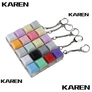 KAREN1 Finger Keyboard Cap, Keys Button DIY Keyboard Fidget Keychain,  Keycap Pass The Time 3 Keys P