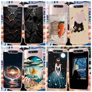 For Samsung A80 Case Cool Pattern Transparent Silicone Soft TPU Phone Cover For Samsung Galaxy A80 A