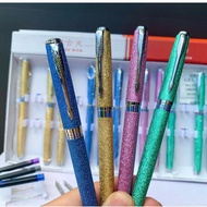 OUGUWEN 005 Fountain Pen Calligraph Bamboo Leaf Nib Split in Half Sharp and Bold Lines, Premium Ougu