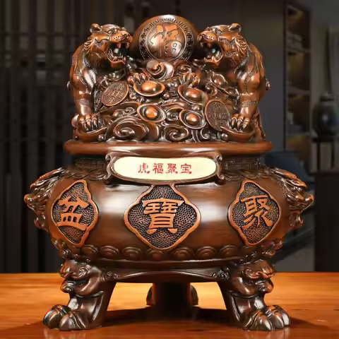 Lucky Cornucopia Decoration Tiger Piggy Home Living Room Porch Wine Cabinet Decoration Shop Opening 