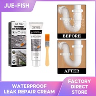 Jue-Fish Waterproof Invisible Powerful Sealant  Quick-drying Clear Liquid Spray Bathroom Roof Leak Resistant Adhesives Pasteable Anti-leakage Agent Super Strong Sealant Tile Trapping Repair Leak-proof Glue (100g)