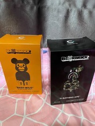 BEARBRICK CLEVERIN ABC CAMO SHARK/ BEARBRICK CLEVERIN BABY MILO (R)