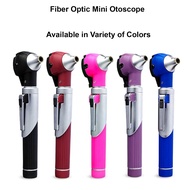 Pocket Size Fiber Optic Mini Otoscope Ear Scope (5 Colors) Portable LED Ear Light Exam Kit Fiber Opt