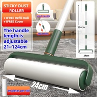 24cm Roller stick dust Sticky Lint Roller Clothes Dust Remover Portable Pet Hair Dust Remover Sticky
