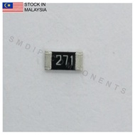 10PCS Taiwan-Grade 270R ±5%, 0805 SMD Resistor (271)