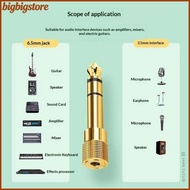 Big 1/2Set 6.5mm To 3.5mm And 3.5mm To 6.5mm Audio Adapter Set 1/4-inch To 1/8-inch And 1/8-inch To 