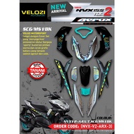 COVERSET YAMAHA NVX155 V2 AEROX EDITION COLOUR CS6/MS1/BK SIAP TANAM VELOZI