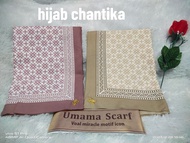 Hijab Umama Scarf/ Jilbab Kerudung Segiempat Umama Scarf Voal Miracle Motif Premium Logo Metal LC