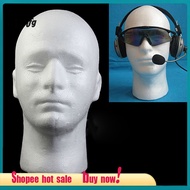 Dj Male Mannequin Head Foam Wig Stand Manikin Head Wig Cap Holder for Store Salon Home