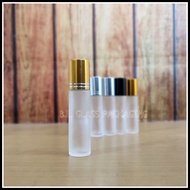 botol roll on 10ml kaca frosted / botol roll on essential oil 10ml - gold list
