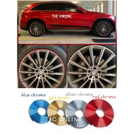 Car Sport Wheel Rim Sticker Chrome Decoration Tire Rims Protector Strip 8meter Proton Perodua Alza b