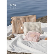 Dual-Zip Organizer Pouch Machine Washable & Breathable  Lightweight & Breathable Mesh Organiser with