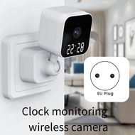 【 LCG5】-Tuya Wifi Camera with Digital Clock Indoor Home Security Night Vision Video Surveillance Wir