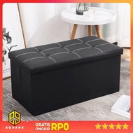 LUEFAT Sofa Storage Box Foldable Leather Waterproof 76x37x36.5cm - L76 Original 99 Square