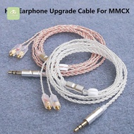 HaoStones HiFi Earphone Upgrade Cable MMCX 3.5mm 1.2m Silver Plated Core Cable For  IE200/IE300/IE60