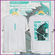 HT Kaiju No 8 Kafka Hibino Cosplay cloth 3D summer T-shirt Anime Short Sleeve Top kids adults 110-5X