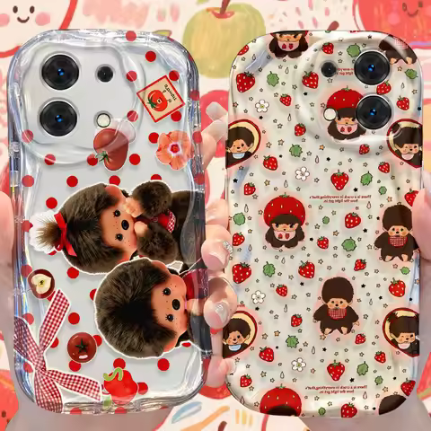 Sweet Strawberry M-monchhichis-s Case for Xiaomi Redmi Note 15 14 13 12 Pro Plus 5G 15C 14C 13C 11 1