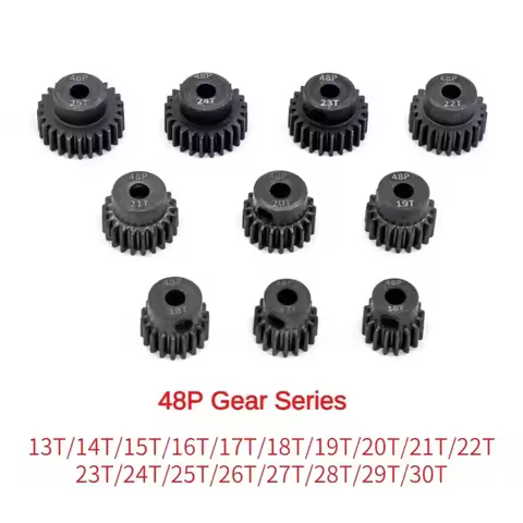 48P 3.175mm Steel Gears 14T-15T-16T-17T-18T-19T-20T-21T-22T-23T 24T-25T-26T-27T-28T-29T-30T Motor Pi