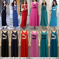 WOMEN SINGLET DRESS LABUH COTTON BORONG MURAH SLEEVELESS DRESS LABUH MUSLIMAH DRESS MAXI