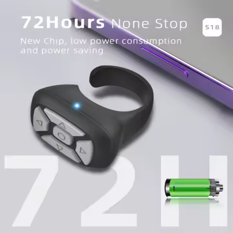 Wireless Bluetooth Remote Control Mobile Selfie Lazy Instant Music Video Ring Mobile Phone Bluetooth
