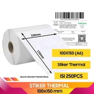 Label kertas thermal Otani 100 x 150 isi 250 lembar