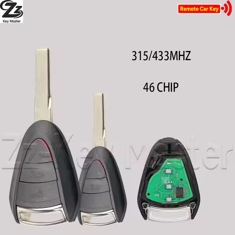 Zz LXP-VIM244 2/3 Button 315/433MHZ 46CHIP Car Remote Key For Cayman Carrera 911 997 Boxster S 2S 4S
