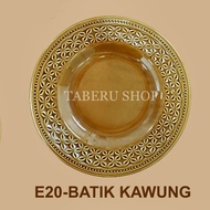 Piring Makan Keramik Batik Kawung Isi 12 Pcs (1 lusin)