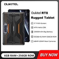 Oukitel RT8 Rugged 20000mAh Tablet 11" FHD+ Display 6GB+256GB Helio G99 Tablet 48MP Camera Tablets P