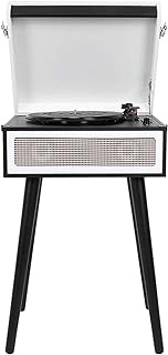 Retro Time Gramophone,Vinyl Record Player, Bluetooth 5.0 Audio Turntable Phonograph Record Player with USB/Memory Card/MMC