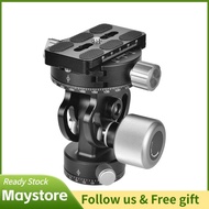 maystoree-my VH-10R 2 Way Pan/Tilt Tripod Head 360° Rotating Panoramic Bird Watching Photography wit