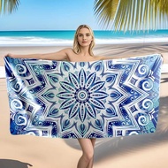 90 x 180 Microfiber Beach Towel Quick-Drying Absorbent Large Bath Towel Seaside Swimming Shawl Towel