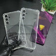 Samsung A15 LTE 4G / A15 5G / A25 5G Case and Tempered Glass - TSCS Shockproof Transparent Type