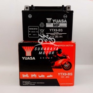 Aki Motor Yuasa YTX9-BS YTX9 Kering Kawasaki Ninja 250FI ZX6R ZX636 250 R RR MONO 100% ASLI 12V 8Ah 8 Ampere