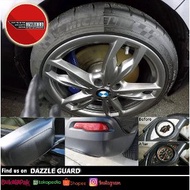 HITAM Black Rubber Plastic Shine