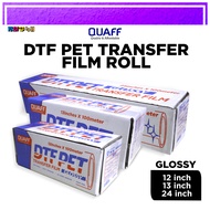 Quaff Dtf Pet Transfer Film Roll Glossy Matte 100 Meters Cold Peel DTF Film