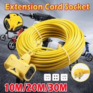 10/20/30 Meters Extension Wire Extension Cord Socket Heavy Duty Extension Wire Plug-in Strip