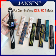 Sport Silicone Strap Garmin Venu SQ 2 Breathable band Garmin Venu Sq 2 Music wristband bracelet garm