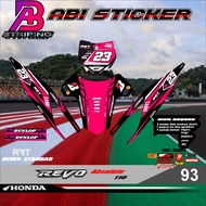 Striping sticker decal ABSOLUTE REVO 110 RBT BEBEK MODIF SUPERMMOTO MOTORCYCLE CASTOM KLX CRF YZ KTM