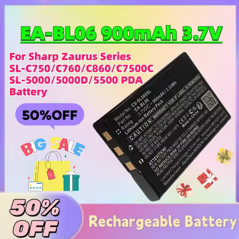 In Stock New EA-BL06 900mAh 3.7V Battery for Sharp Zaurus Series SL-C750/C760/C860/C7500C SL-5000/50
