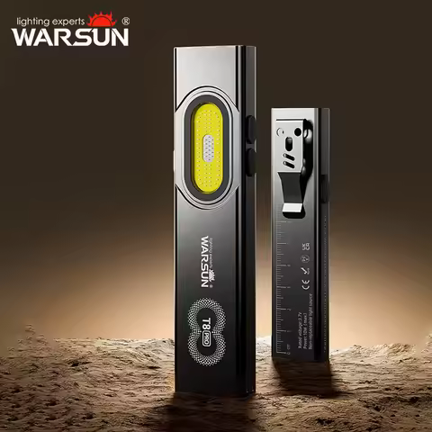 WARSUN T8PRO High-Intensity 1000LM Flashlight Portable COB Torch for Hiking And Fishing with Magneti