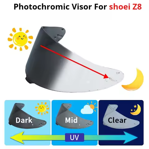 Photochromic Visor for SHOEI RF1400 RF-1400 NXR2 CWR-F2 Z8 CWR-F2R X15 X-15 X-Fifteen X-SPR Pro Auto
