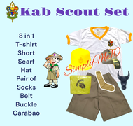 8 in 1 Bsp Kab Scout Uniform Complete set for kids boy