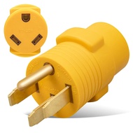 MECMO 50 Amp to 30 Amp RV Adapter, NEMA 14-50P to NEMA TT-30R 50A Male to 30A Female RV Plug Adaptor