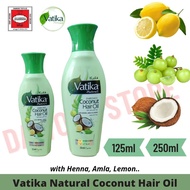 Dabur Vatika Enriched Coconut Hair Oil With Henna, Amla &amp; Lemon | India